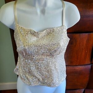Sequin Gold Top